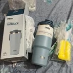 TYESO biru dengan berus